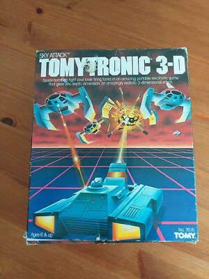 Tomytronic 3D Sky Attack VINTAGE Electronic Game, original box