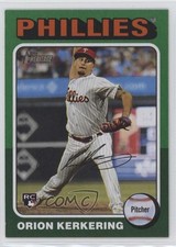 2024 Topps Heritage High Number Green Border Orion Kerkering #669 05k6