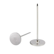 50 Pcs 18mmx50mm Upholstery Nails Tacks Flat Head Furniture Nails Silver Tone