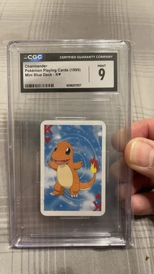 Pokémon TCG Charmander Mini Blue Deck K of Hearts CGC 9 - Image 1 of 2