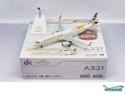 JC Wings Etihad Airbus A321-200 A6-AEJ LH2402