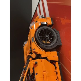 Acrylic Top-Speed Wall Mount Display for LEGO&reg; Technic&trade; McLaren/Porsche Orange