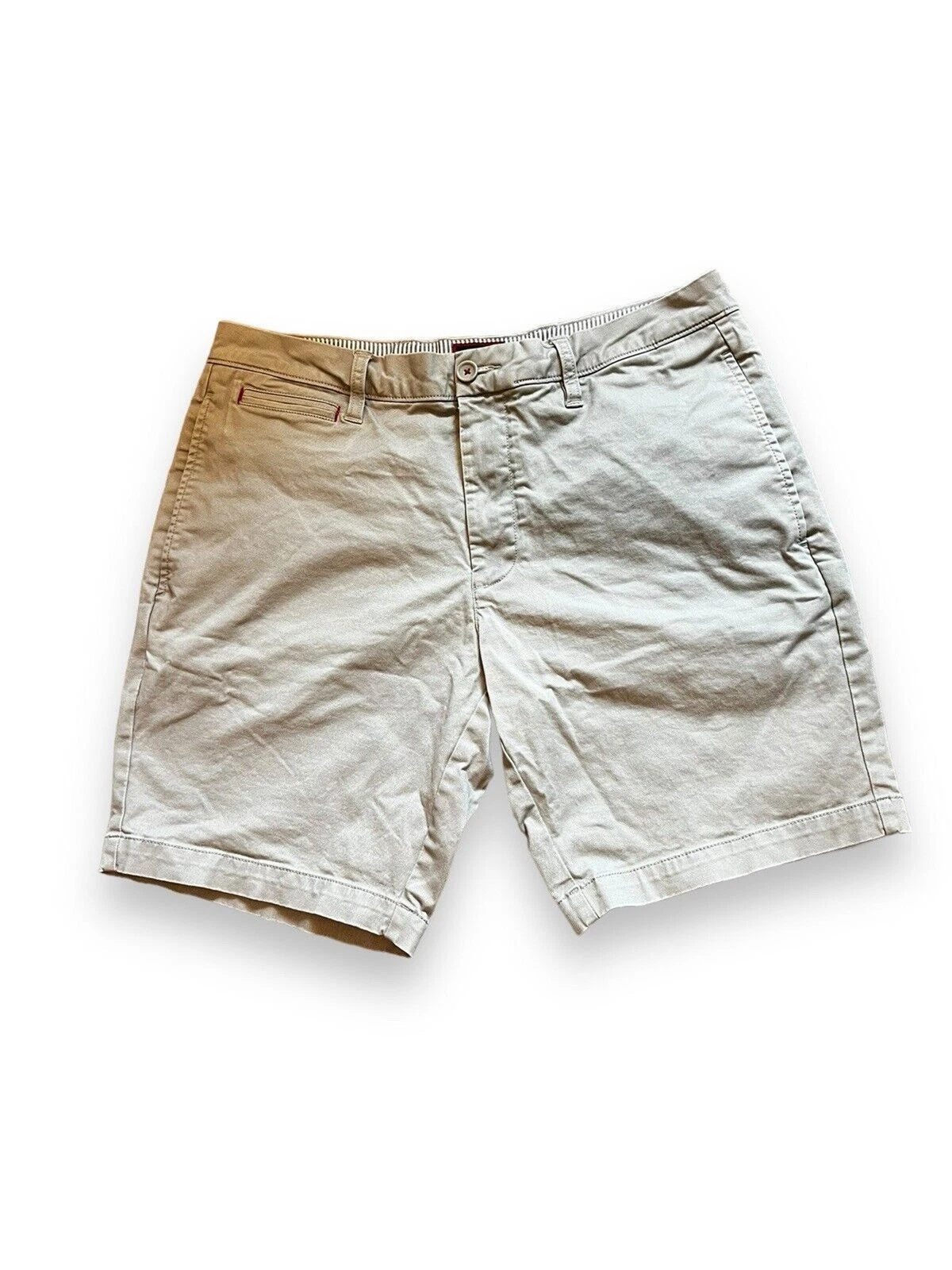 UNTUCKit Mens Chino Shorts 34 Grey Cotton A Stretch. 9in Inseam Casual
