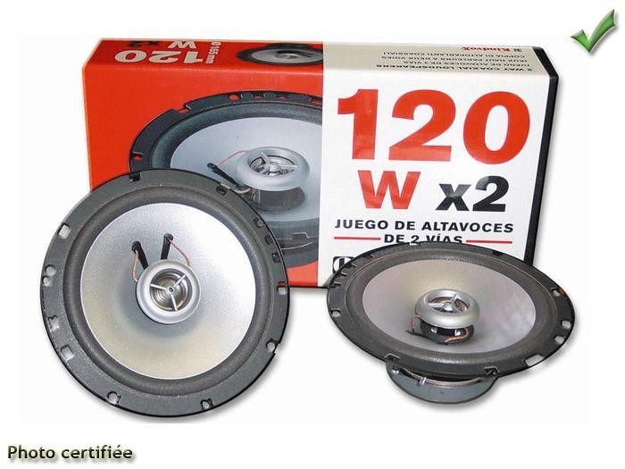 Haut-parleur 165mm 2 voies 4 ohms audio voiture coaxial pour portières avant