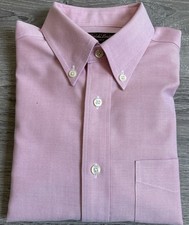 Brooks Brothers Boy  s Button Down Non Iton Oxford Shirt Pink Sz 12