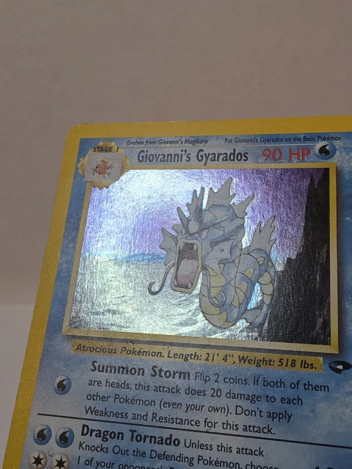Giovanni's Gyarados 5/132 MP Holo Rare Pokemon TCG: 2000 Gym Challenge Unlimited - Image 2 of 3