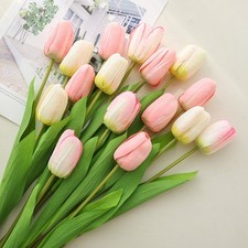 Lifelike Touch Tulip Flower Arrangement for Wedding and Party Decoration