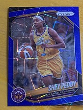 Shey Peddy 2025 Panini Prizm WNBA #136 Los Angeles Sparks Blue Velocity Prizms