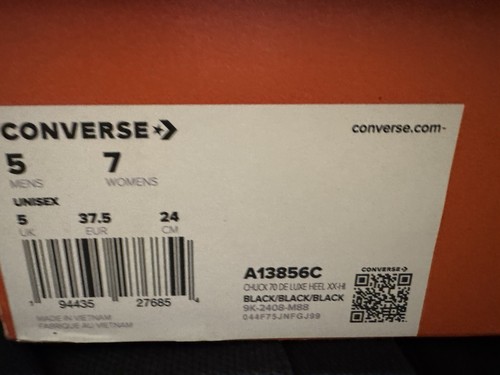 Nuevo Converse Chuck 70 De Luxe XXHi charol mujer A13856C talla 7 - Imagen 6 de 6
