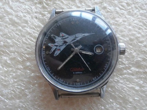 Vintage Watch SLAVA MIG-29, SOVIET/USSR, RUSSIA