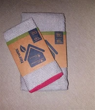 Genuine Norwex Brand New Kitchen Set - Kitchen Cloth and Towel -Gray & Cranberry