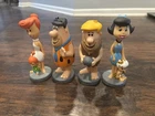 Set of 4 Funko Wacky Wobbler Flintstones Fred, Barney Wilma, Betty - up