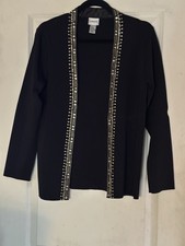 Chico's Women  s Jacket Long Sleeve Size 1