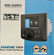 Marine Tech MS-52RV Marine Multimedia Receiver Bluetooth Waterproof - Unused