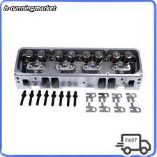 For Sbc Small Block Chevy 350 Complete Straight Aluminum Cylinder Heads 190cc