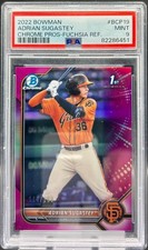 2022 Bowman Adrian Sugastey Chrome Prospects Fuchsia Refractor #/199 PSA 9 MINT