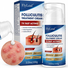Folliculitis Treatment Cream with 5 Benzoyl Peroxide  Tea Tree Oil, Fast Actin