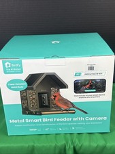Smart Bird Feeder with Camera Durable Metal Feeders for Outdoors Auto-Identify