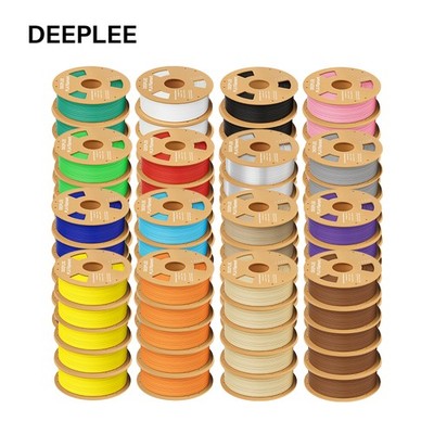 DEEPLEE 5KG/10KG/20KG PLA PETG PLA+ Seide ABS 3D Drucker Filament 1,75mm Glatt