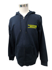THW Hoodie-Jacke, Marine, mit neongelbem Druc...