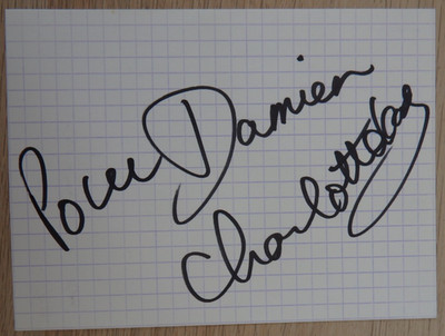 Handschriftliches Autogramm französische Schauspielerin Charlotte Kady (123618)