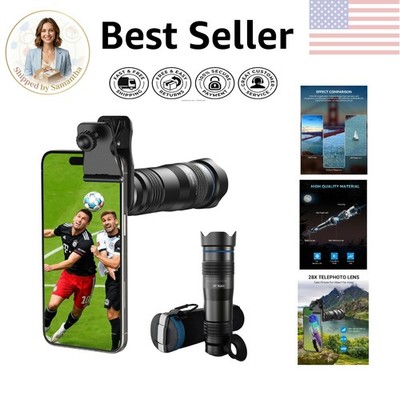 Universal 28X Telephoto Lens for iPhone/Samsung - High-Performance Photography