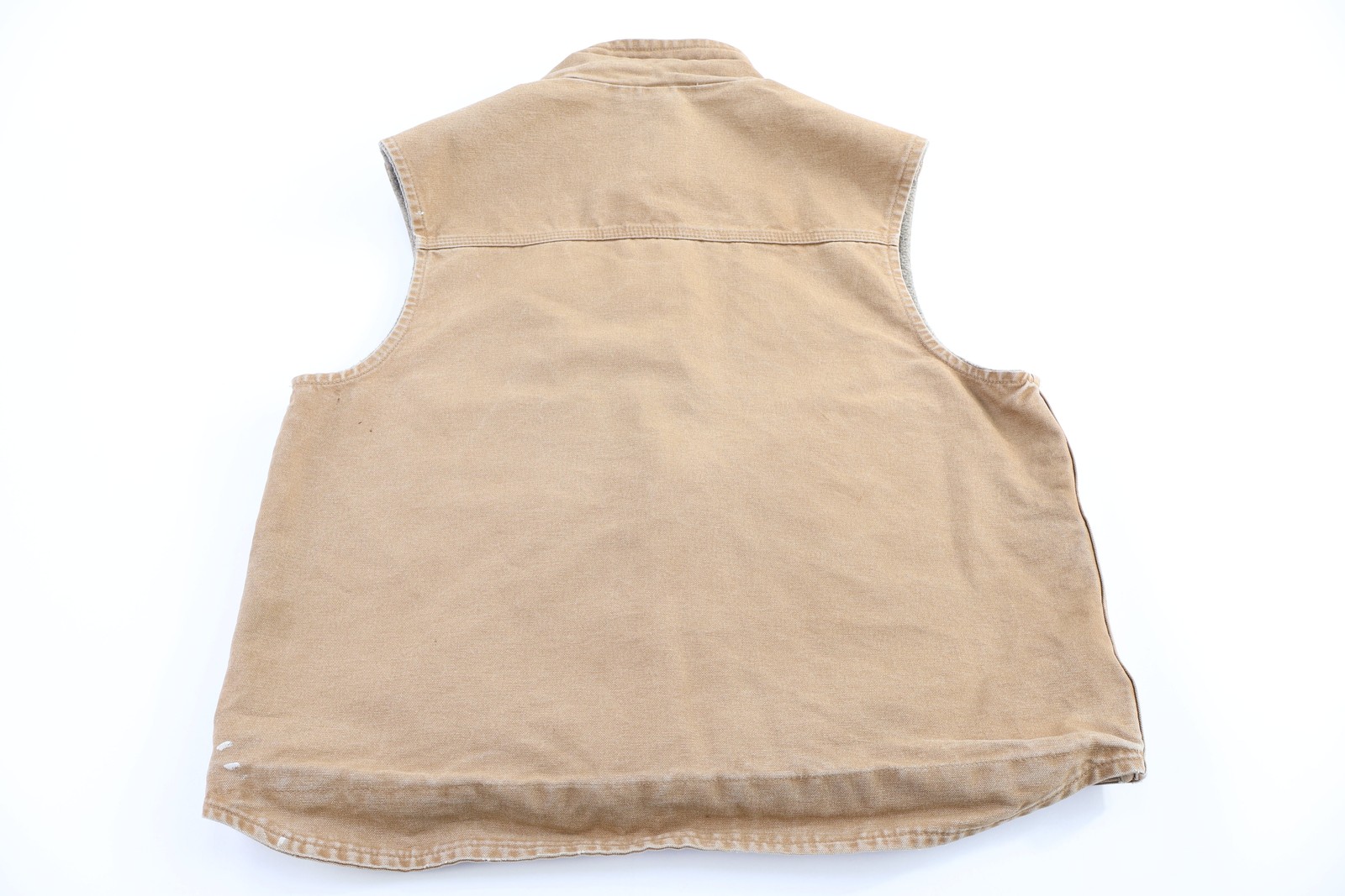 Carhartt Logo Patch Tan Sherpa Lined Vest thumbnail 2