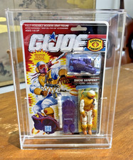 GI Joe SNOW SERPENT 1991   MOC  SEALED  HARD ACRYLIC CASE  v2 Near Mint  Vintage
