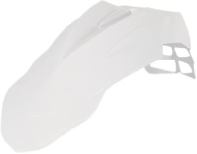 Acerbis Supermoto Front Fender - White Motorcycle Street Bike Dirt Bike