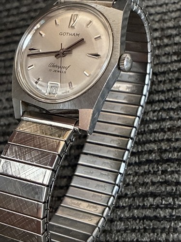 Reloj Hombre De Colección Gotham Automático Incabloc Antimagnético Impermeable 17 Joyas - Imagen 4 de 15