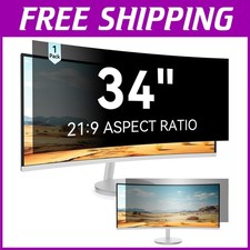 34 Inch Curved Computer Privacy Screen Filter for