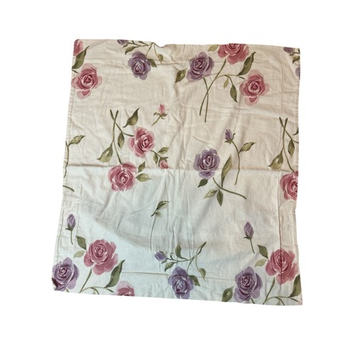 Pottery Barn Pillow Flannel Cotton 30"x30" Euro Shams Floral Design Pack of 2 - Picture 3 of 8