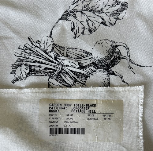 RALPH LAUREN Home FABRIC Sample Vintage Garden Shop Toile Cottage Hill 35”x60” - Picture 4 of 4