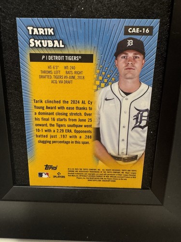 2025 Topps Chrome Tarik Skubal All Etch Refractor Tigers - Picture 2 of 2