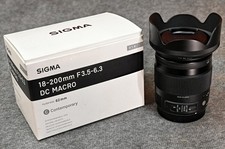 SIGMA 18-200mm f/3.5-6.3 DC MACRO OS HSM C COMPACT TRAVEL LENS - CANON EF MOUNT