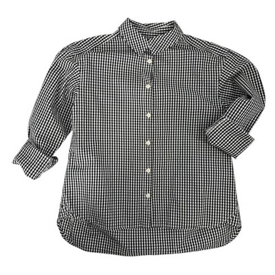 Beams Heart Standard Clothing Womens Shirt Button Down Gingham Check Medium