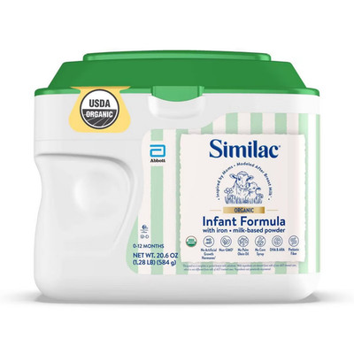 Similac Organic Powder Infant Formula - 20.6oz: Infant, Milk-Based EXP 07/2027