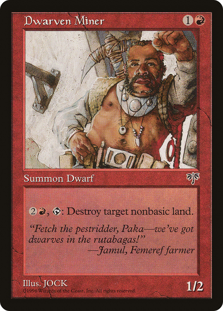Dwarven Miner (MP) Mirage MIR Magic MTG
