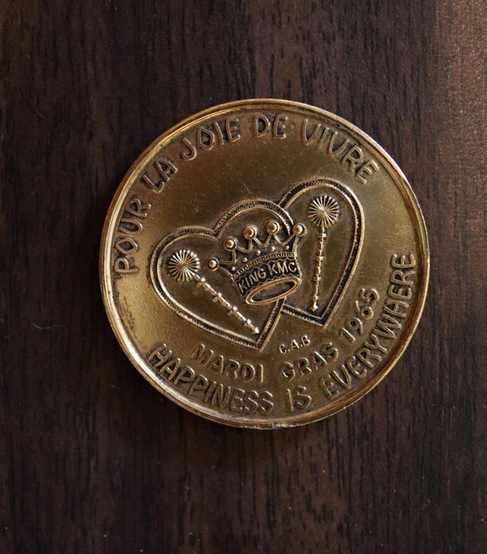 1965 doubloon MARDI GRAS krewe of mid-city new orleans