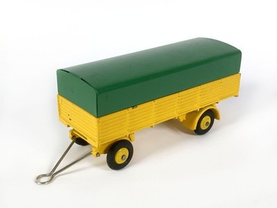 Lot 8621 Dinky Toys No 70 Anhänger gelb + grüne Plane (Remorque Bachée) ab 1957
