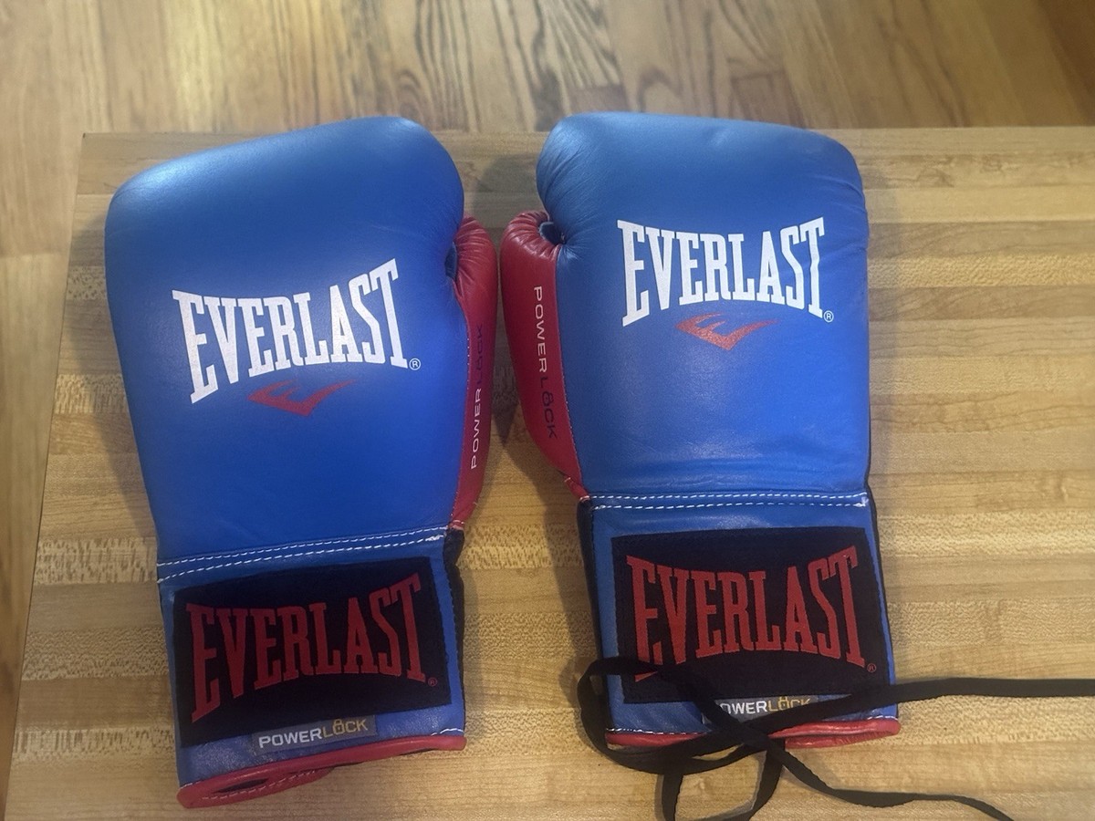 Everlast Powerlock Lace-Up Leather Boxing Gloves 8oz – Original