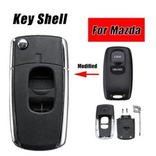 1Pcs 2Button Modified Car Smart Remote Key Fob Shell Cover For Mazda 3 6 2003-11