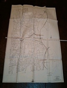 Vintage MAP Revised To 1978 TOWN ROADS City Of Hartford, Connecticut DOT/USDFHA