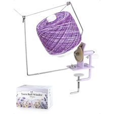 Yarn Winder, Ball Winder for Crocheting, Large Capacity 10?16oz, Smooth CenterPu
