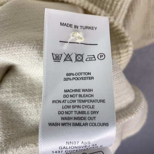 NN07 Chemise Homme XXL Beige Julio Boucle Fil Manches Courtes Boutonnée Col Camp - Photo 8/8
