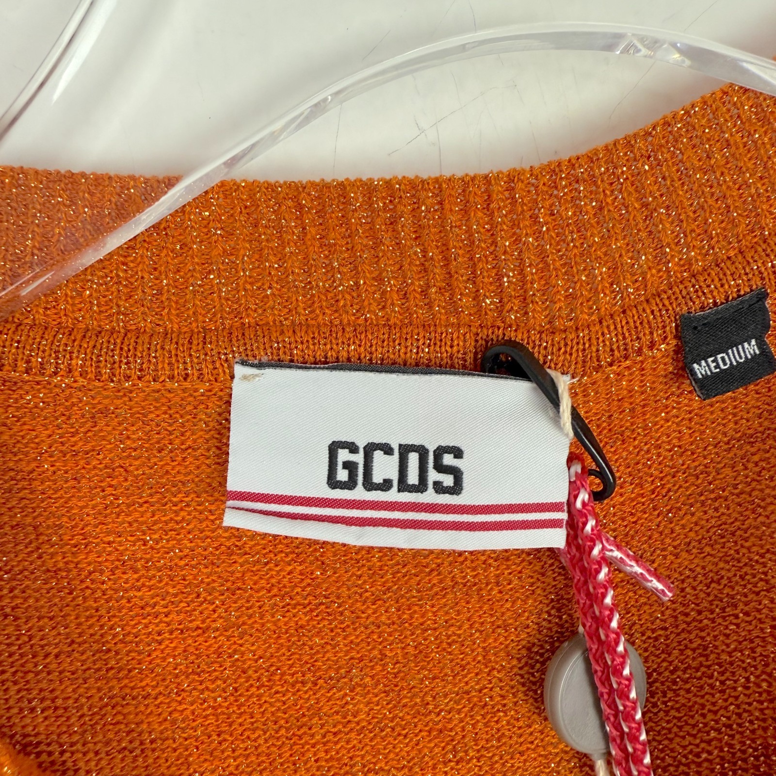 NWT GCDS Multicolor Degradé Sweater Shimmery Distressed Size Medium M $390 NEW