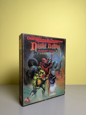 Advanced Dungeons & Dragons - Night Below Boxed Set Minor Wear and Tear