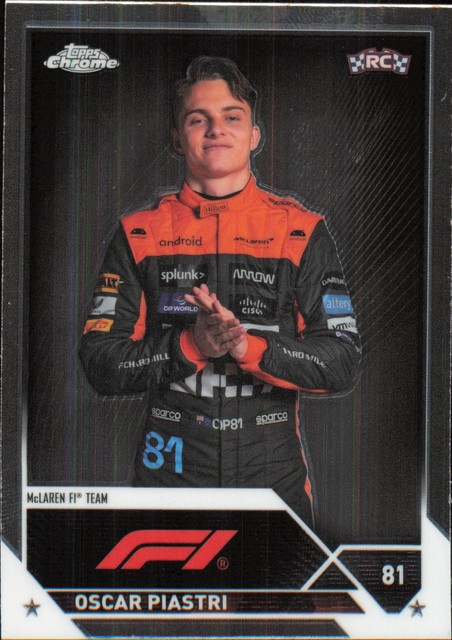 2023 Topps Chrome Formula 1 #40 Oscar Piastri