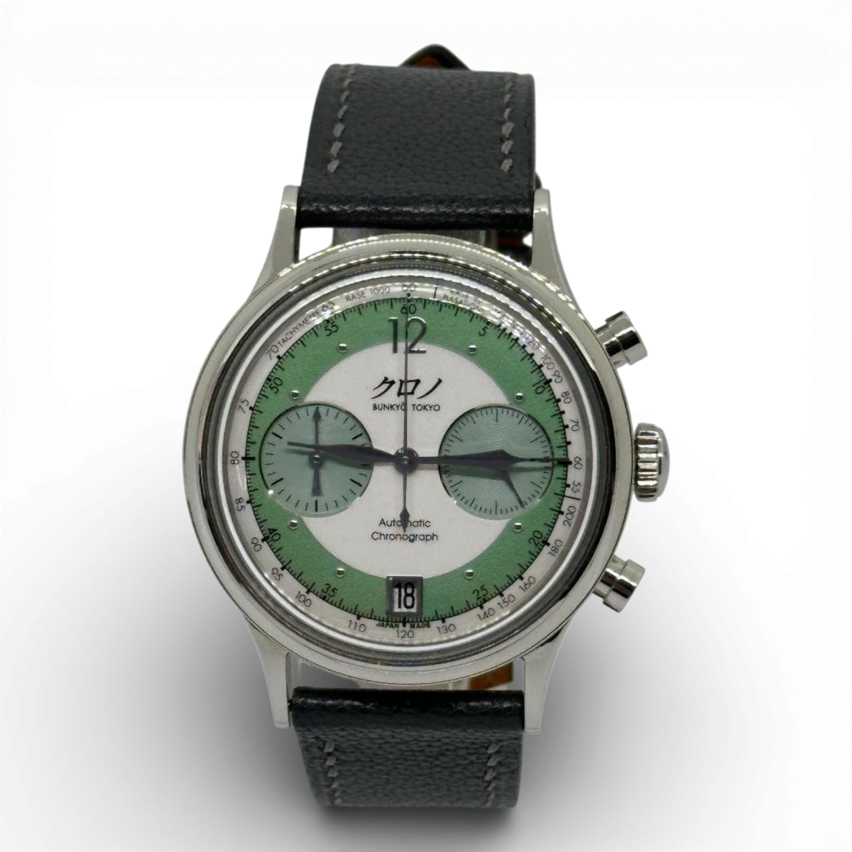 KURONO TOKYO Chronograph 3 HISUI Green Automatic Hajime Asaoka
