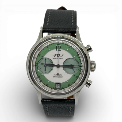 KURONO TOKYO Chronograph 3 HISUI Green Automatic Hajime Asaoka